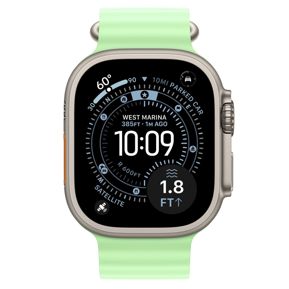 Б/У Apple Watch Ultra 3 GPS + Cellular 49mm Natural Tit. Case w. Neon Green Ocean Band
