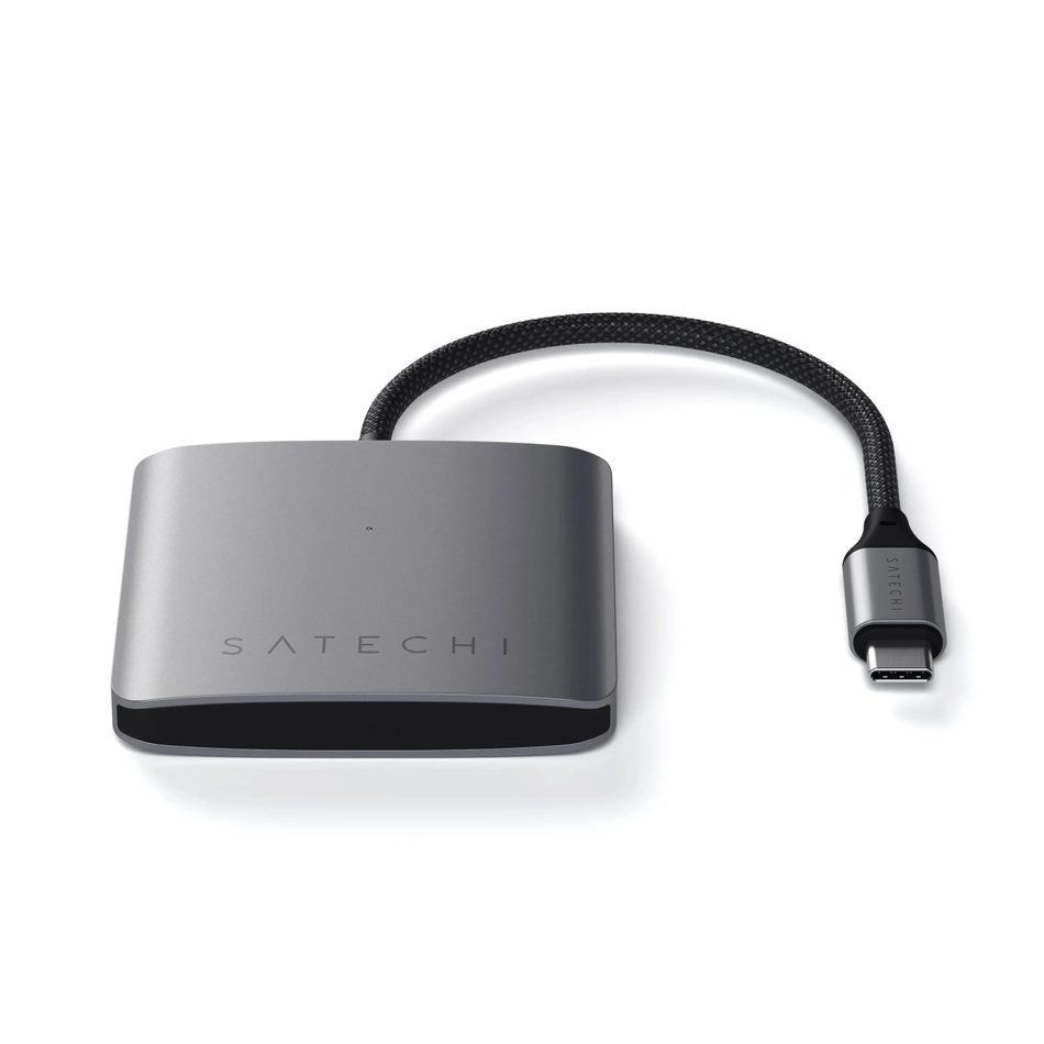 Адаптер Satechi 4-Port USB-C Hub with PD Space Grey (ST-H4CPDM)