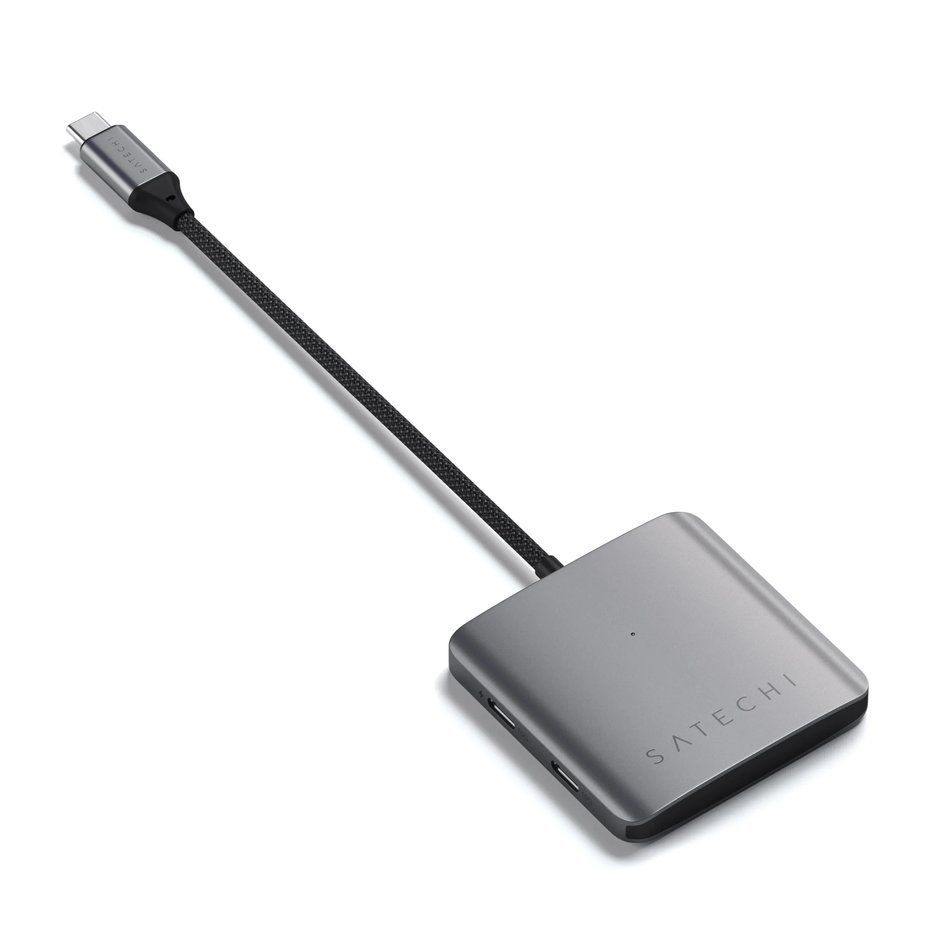 Адаптер Satechi 4-Port USB-C Hub with PD Space Grey (ST-H4CPDM)