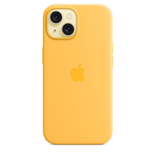 Чохол для iPhone 15 Apple Silicone Case with MagSafe - Sunshine (MWNA3)