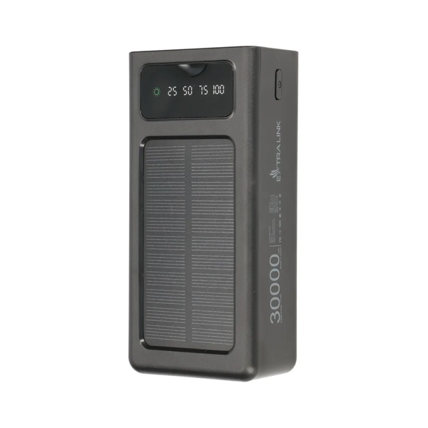 ПЗП Extralink EPB-093 30000mAh Solar Power bank, USB-C (Чорний)