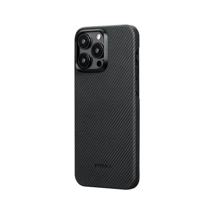 Чохол для iPhone 15 Pro Max Pitaka MagEZ Case 4 Twill 1500D Black/Grey (KI1501PM)