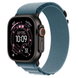 Apple Watch Ultra 3 GPS + Cellular 49mm Black Tit. Case w. Light Blue Alpine Loop - Large (MG9M4)