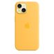 Чехол для iPhone 15 Apple Silicone Case with MagSafe - Sunshine (MWNA3)