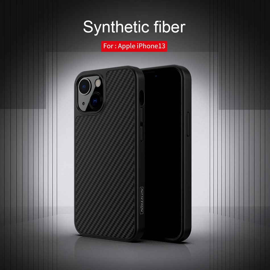 Чехол для iPhone 13 Nillkin Synthetic Fiber Series (Черньій)