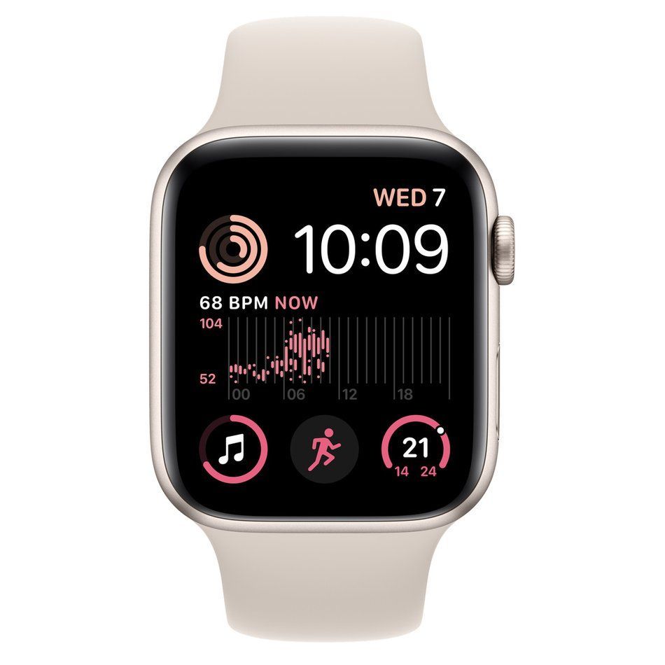 LikeNew Apple Watch SE 2 пок. 44mm Starlight Aluminum Case with Starlight Sport Band