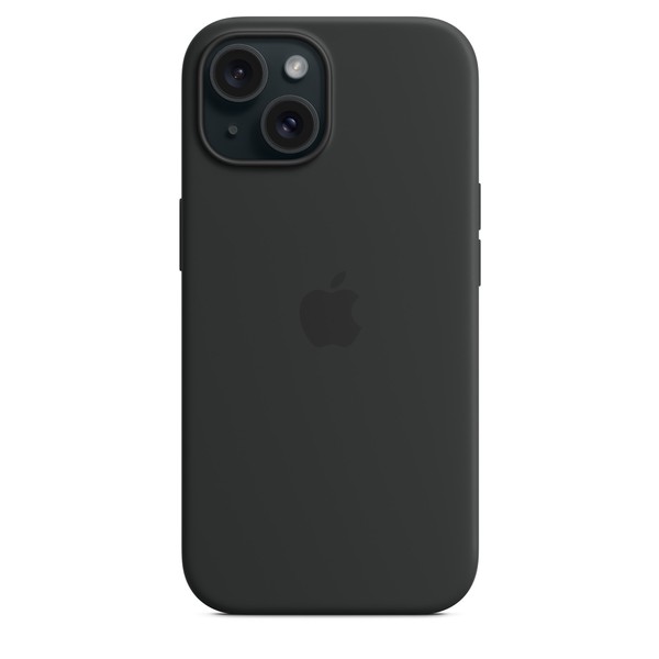 Чехол для iPhone 15 OEM+ Silicone Case wih MagSafe (Black)