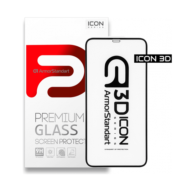 Защитное стекло для iPhone Xs / 11 Pro ArmorStandart Icon 3D ( Black )