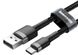 Кабель Baseus Cafule Cable USB For Type-C 3A 1m (Gray + Black) CATKLF-B