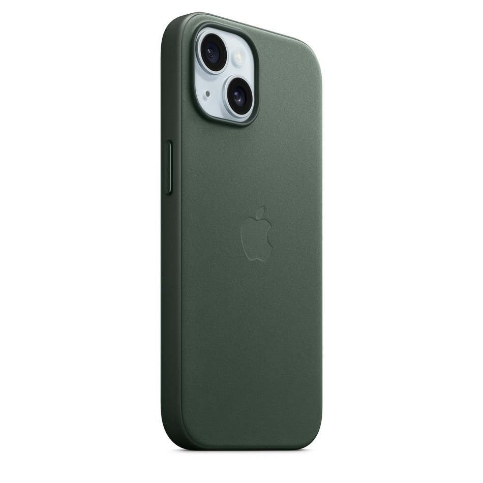 Чехол для iPhone 15 Apple FineWoven Case with MagSafe - Evergreen (MT3J3)