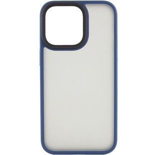 Чохол для iPhone 14 Pro Max Metal Buttons (Blue)