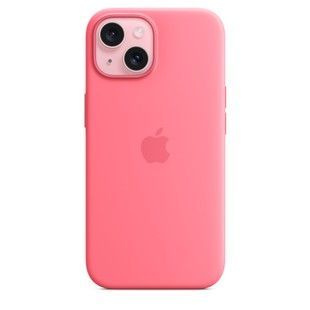 Чехол для iPhone 15 Apple Silicone Case with MagSafe - Pink (MWN93)