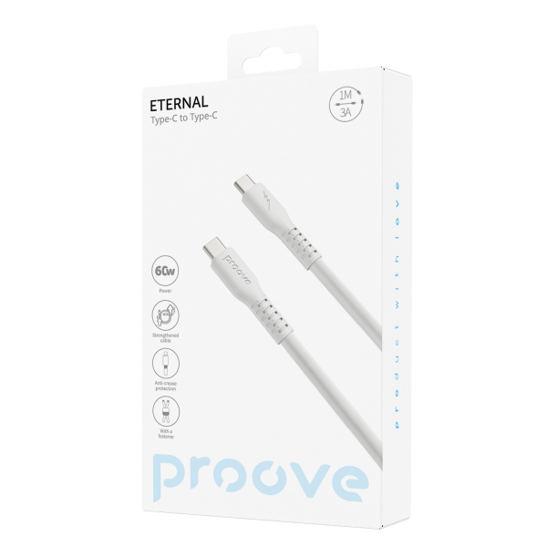 Кабель Proove Eternal Type-C to Lightning 27W 1m (White) CCET27002102