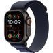 Apple Watch Ultra 2 GPS + Cellular 49mm Black Titanium Case with Navy Alpine Loop - Large (MYPY3)