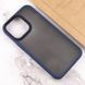 Чохол для iPhone 14 Pro Max Metal Buttons (Blue)