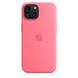 Чехол для iPhone 15 Apple Silicone Case with MagSafe - Pink (MWN93)