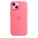 Чохол для iPhone 15 Apple Silicone Case with MagSafe - Pink (MWN93)