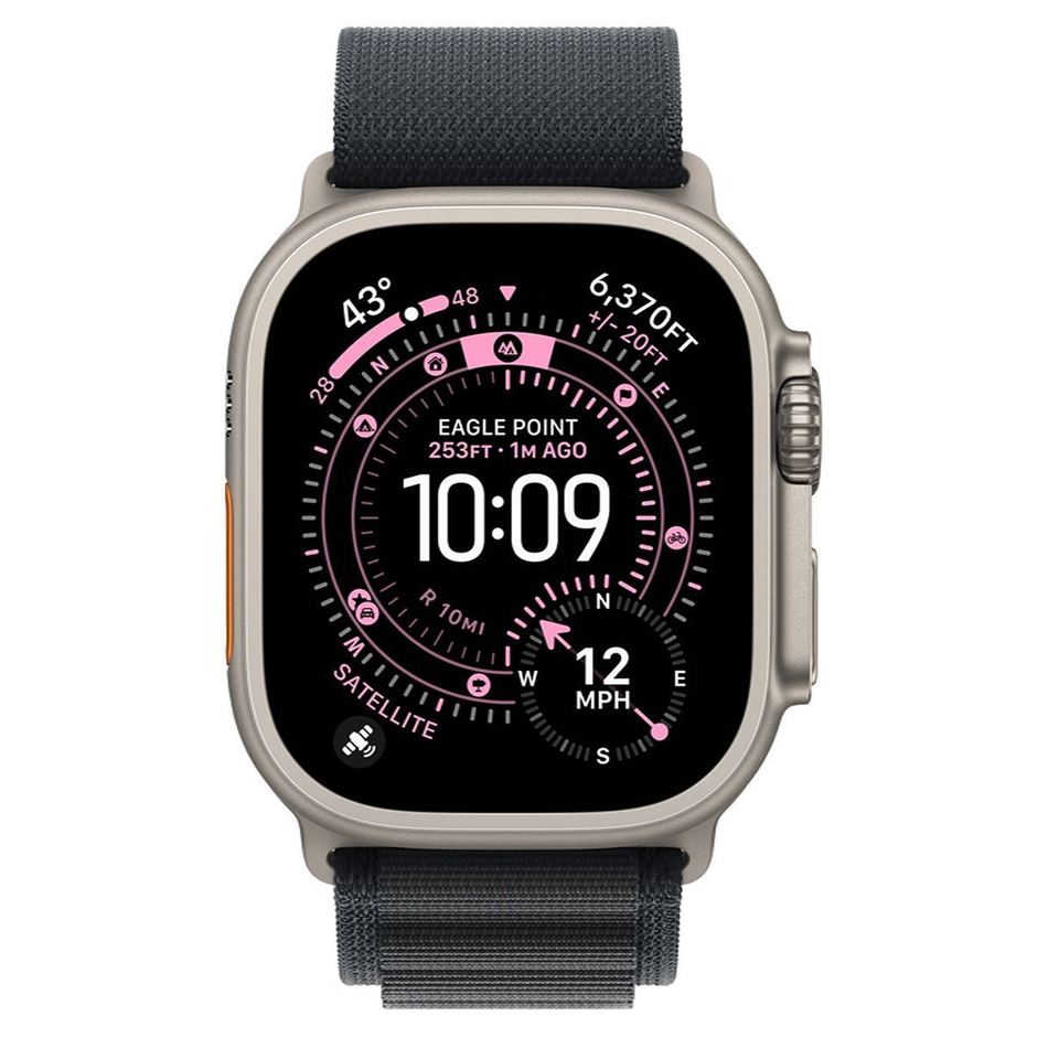 Apple Watch Ultra 3 GPS + Cellular 49mm Natural Tit. Case w. Black Alpine Loop - Medium (MFTF4)