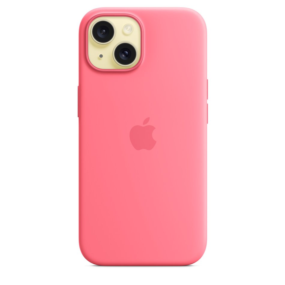 Чехол для iPhone 15 Apple Silicone Case with MagSafe - Pink (MWN93)