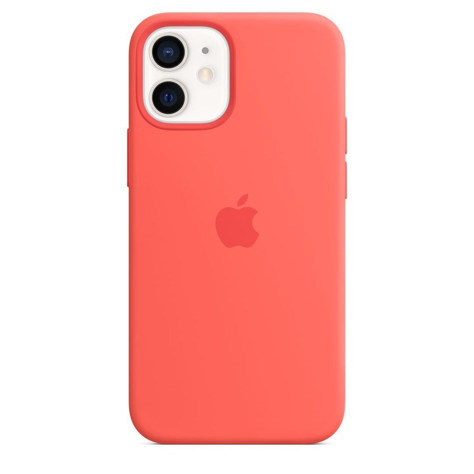 Чохол для iPhone 12 Mini Apple Silicone Case with Magsafe (Pink Citrus) (MHKP3) UA