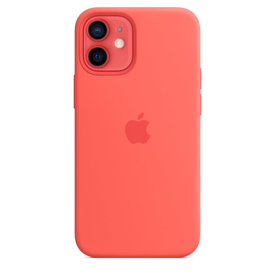 Чохол для iPhone 12 Mini Apple Silicone Case with Magsafe (Pink Citrus) (MHKP3) UA