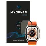 Скло для Apple Watch 49mm Monblan 2.5D Silk Sсreen HD (Black)