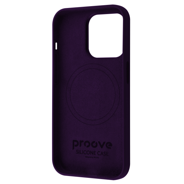 Чохол для iPhone 14 Pro Max Proove Silicone Case with Magnetic Ring (Elderberry) PCSMIP14PM19
