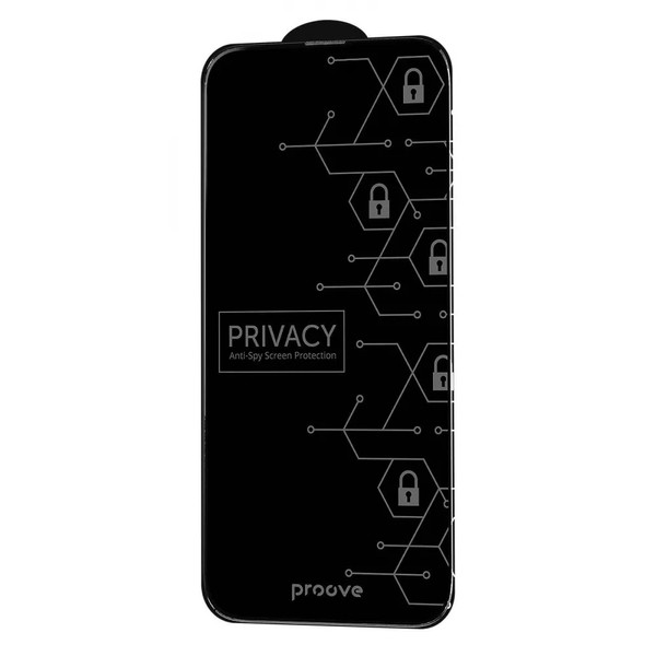 Защитное стекло для iPhone 15 Pro Max Proove Privacy Anty-Spy Protection (Black)