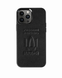 Чехол для iPhone 13 Pro Max Kartell из черной кожи купон с тиснением (Русский корабль)