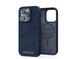 Чохол для iPhone 14 Pro Njord Salmon Leather MagSafe Case Blue (NA43SL01)