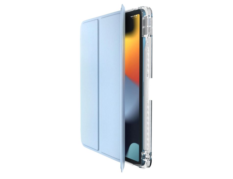 Чехол для iPad Pro 13" (2024) Comma Joy PU Case with Pen Holder Series (Light Blue)