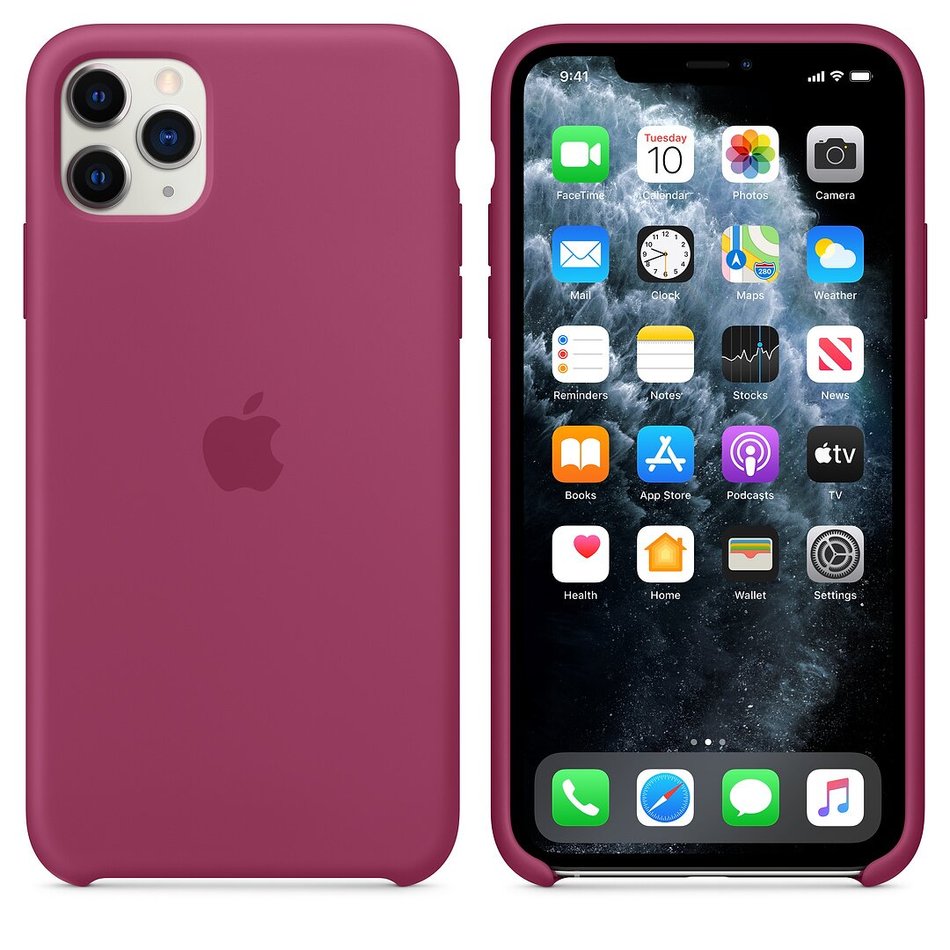 Чехол для iPhone 11 Pro Max OEM Silicone Case ( Pomegranate )