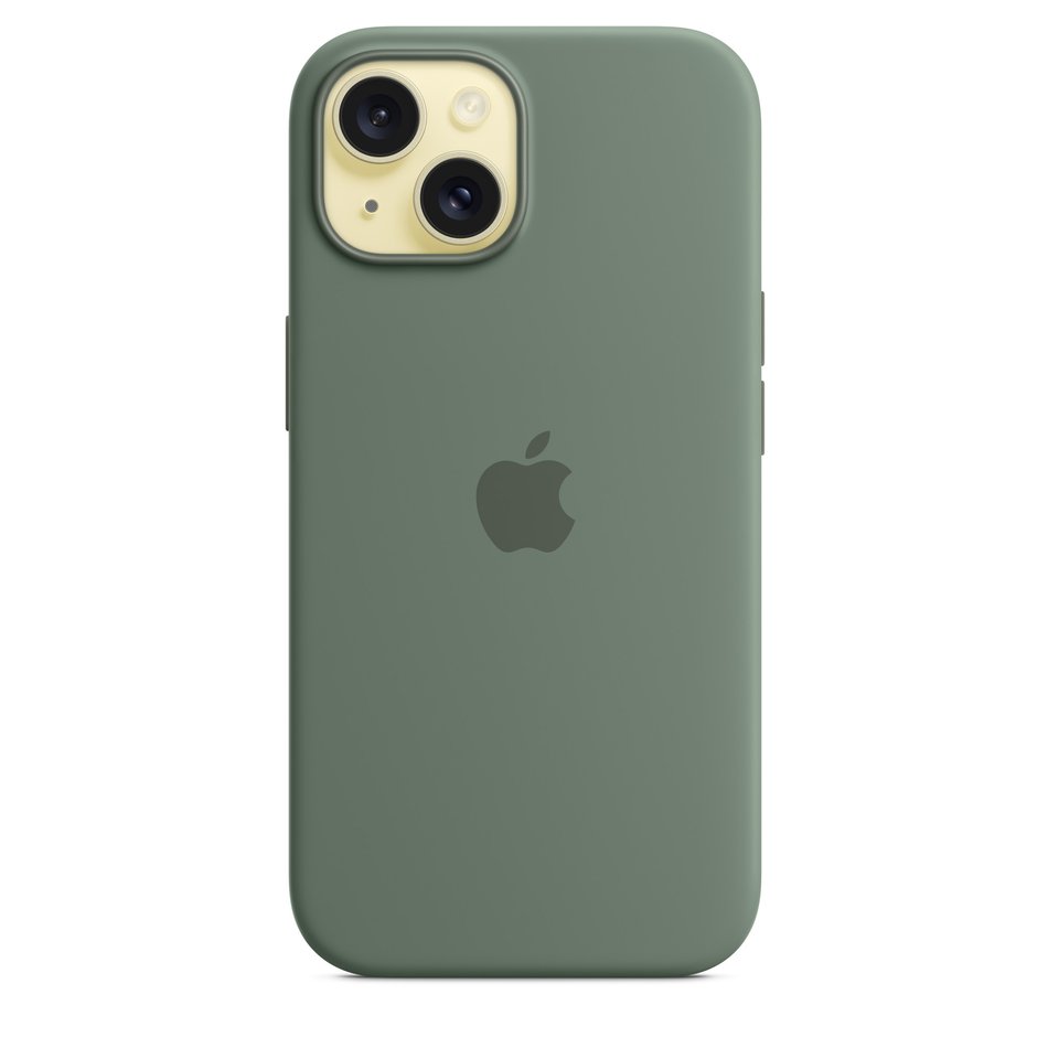 Чохол для iPhone 15 OEM+ Silicone Case wih MagSafe (Cypress)