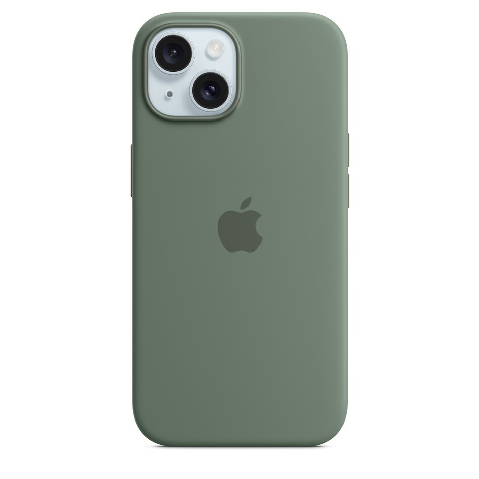 Чохол для iPhone 15 OEM+ Silicone Case wih MagSafe (Cypress)