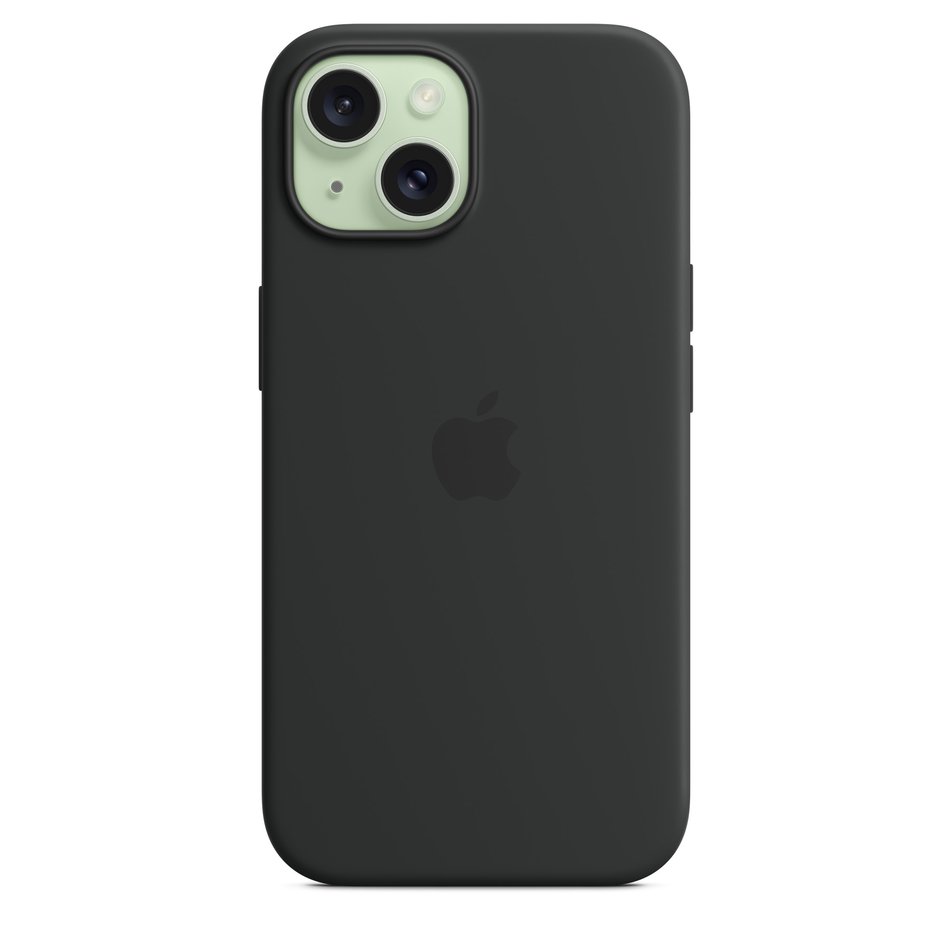 Чохол для iPhone 15 Apple Silicone Case with MagSafe - Black (MT0J3)