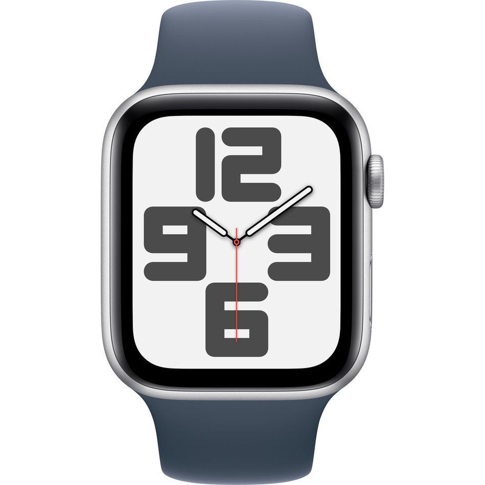 Б/У Apple Watch SE 2 пок. 44mm Silver Aluminum Case with Storm Blue Sport Band