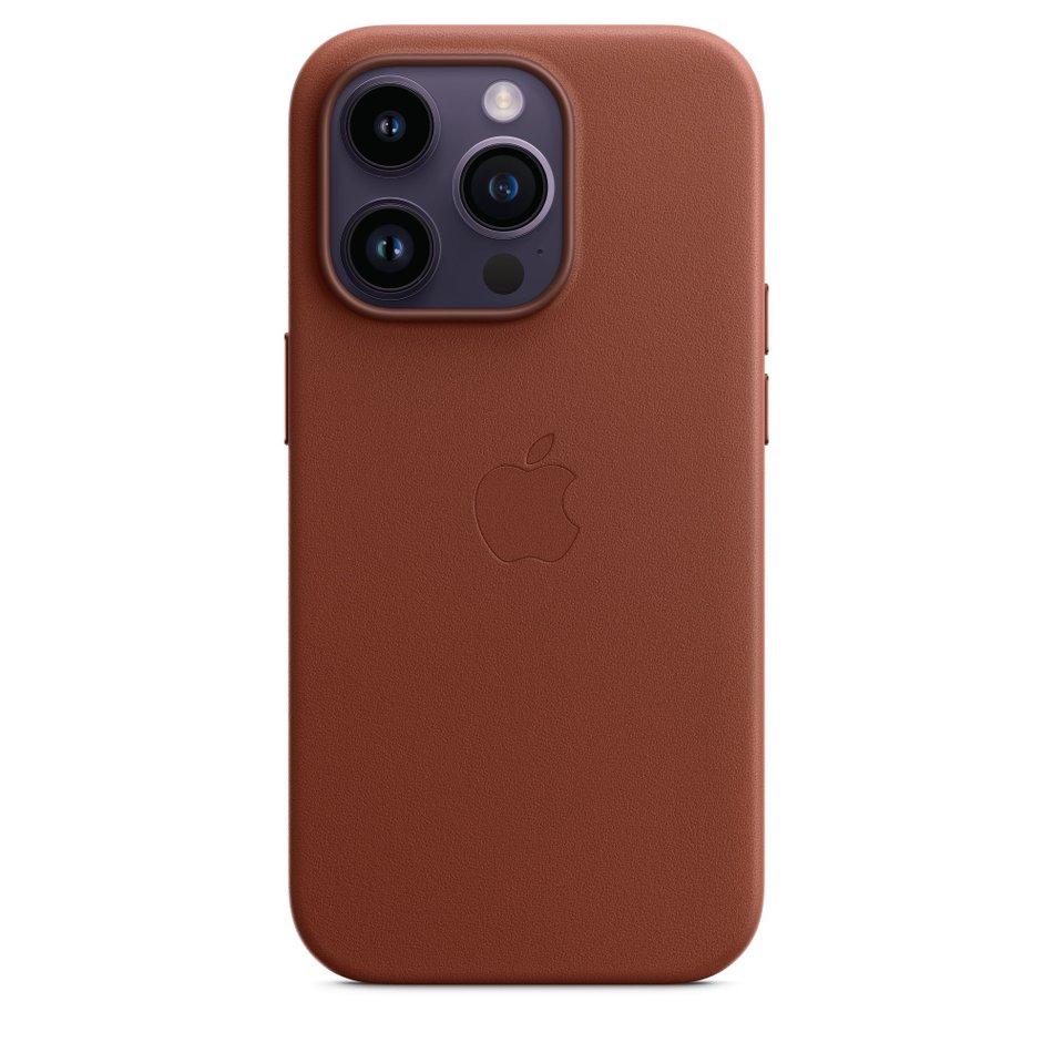 Чохол для iPhone 14 Pro Apple Leather Case with MagSafe - Umber (MPPK3) UA