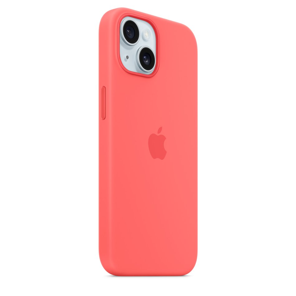 Чехол для iPhone 15 OEM+ Silicone Case wih MagSafe (Guava)