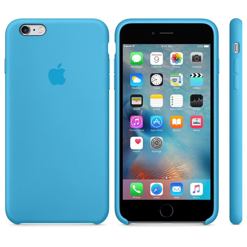 Чохол для iPhone 6+ / 6s+ OEM Silicone Case ( Blue )