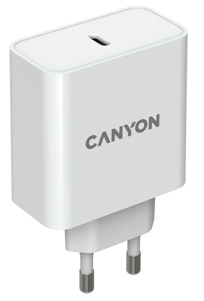 МЗП CANYON H-65 GaN 1 USB-C 65Вт White (CND-CHA65W01)