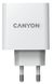 МЗП CANYON H-65 GaN 1 USB-C 65Вт White (CND-CHA65W01)