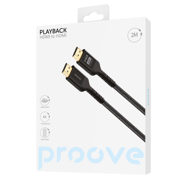 Кабель Proove PlayBack HDMI to HDMI 2m (Black) (DCP220003601)