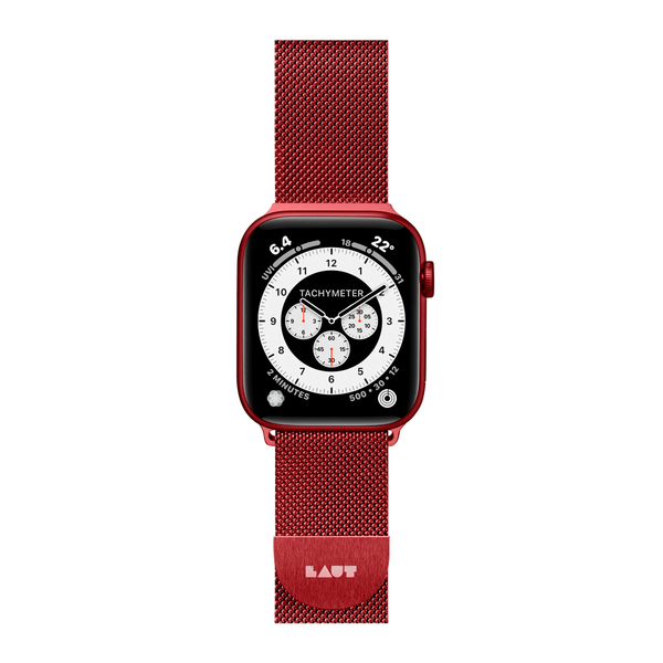 Ремінець для Apple Watch 42/44/45 mm LAUT STEEL LOOP, Червоний (L_AWL_ST_R)