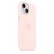 Чохол для iPhone 15 OEM+ Silicone Case wih MagSafe (Light Pink)
