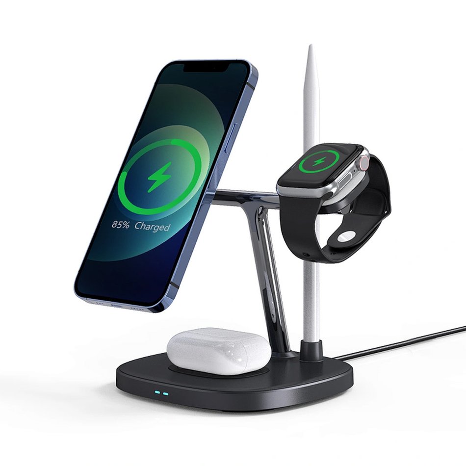 БЗУ Wiwu 4 in 1 Wireless Charger (M8) Black