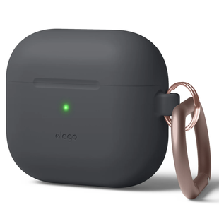 Чехол для Airpods 3 Elago Hang Silicone Case Dark Grey (EAP3HG-HANG-DGY)