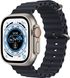 Apple Watch Ultra GPS + LTE 49mm Titanium Case with Midnight Ocean Band (MQET3/MQFK3)