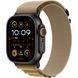 Apple Watch Ultra 2 GPS + Cellular 49mm Black Titanium Case with Tan Alpine Loop - Medium (MYQ13)