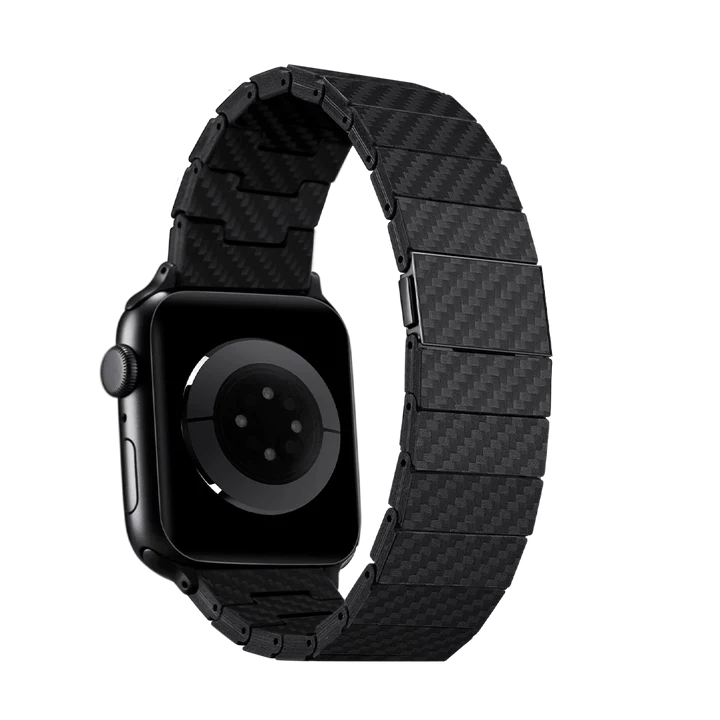 Ремінець для Watch 49/45/44mm Pitaka Modern Carbon Fiber Watch Band Black/Grey (AWB1003)