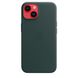 Чохол для iPhone 14 OEM+ Leather Case wih MagSafe (Forest Green)